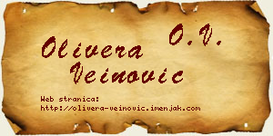 Olivera Veinović vizit kartica